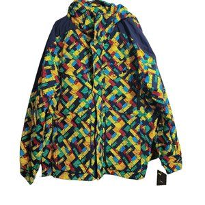 Crown By Schott Men's Lightweight Hooded Jacket Multicolored 3XL